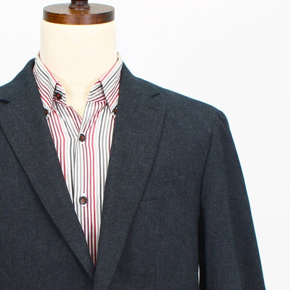 Banana Republic 44r Gray Solid 2-Button Sport Coa… - image 5